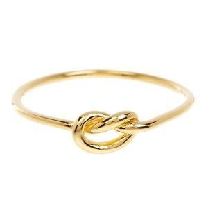 sterling silver gold love tie knot